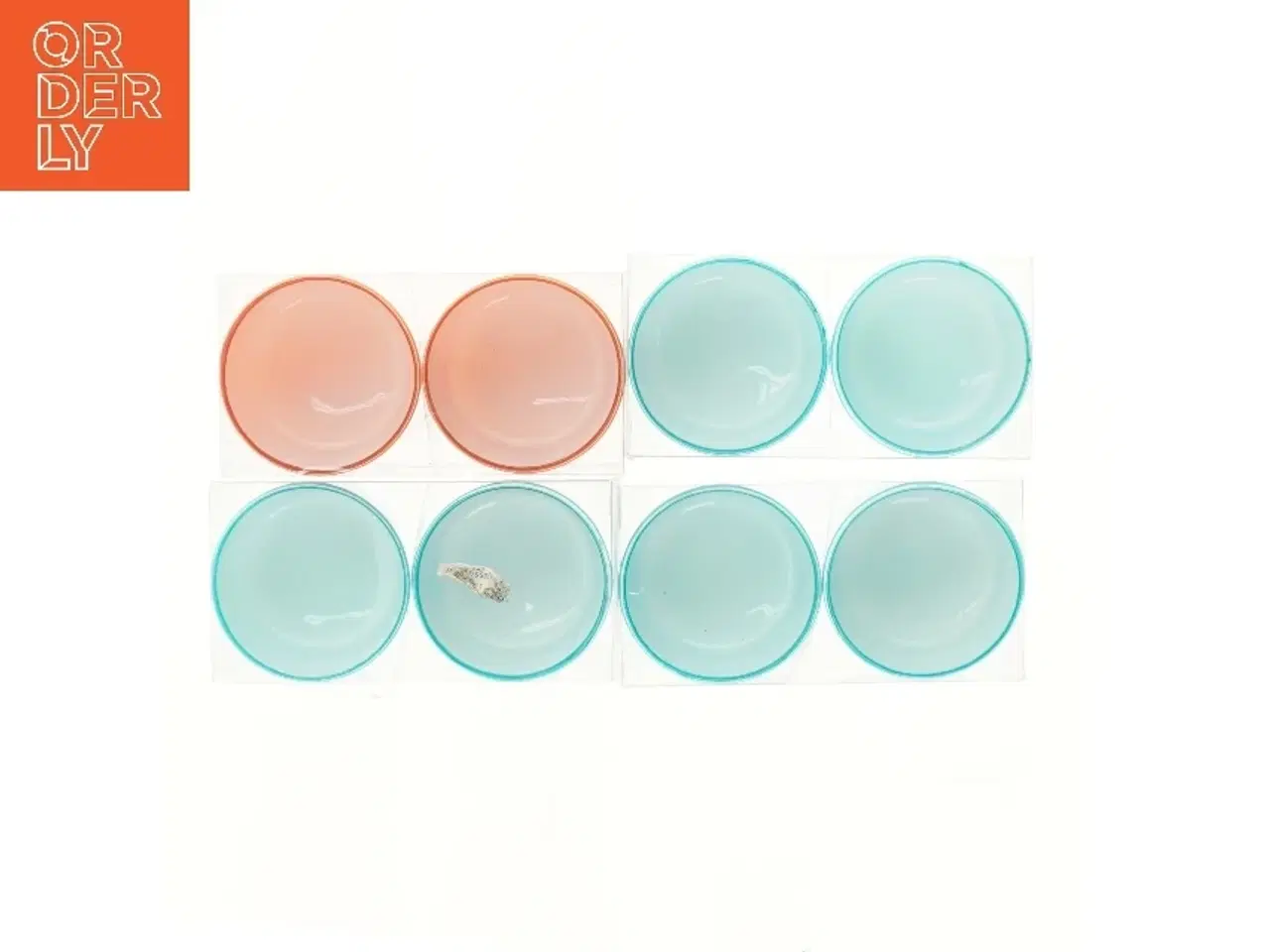 Billede 3 - Sæt af 8 farvede fyrfadsstager (str. 8 stk Ø 7,5 cm)