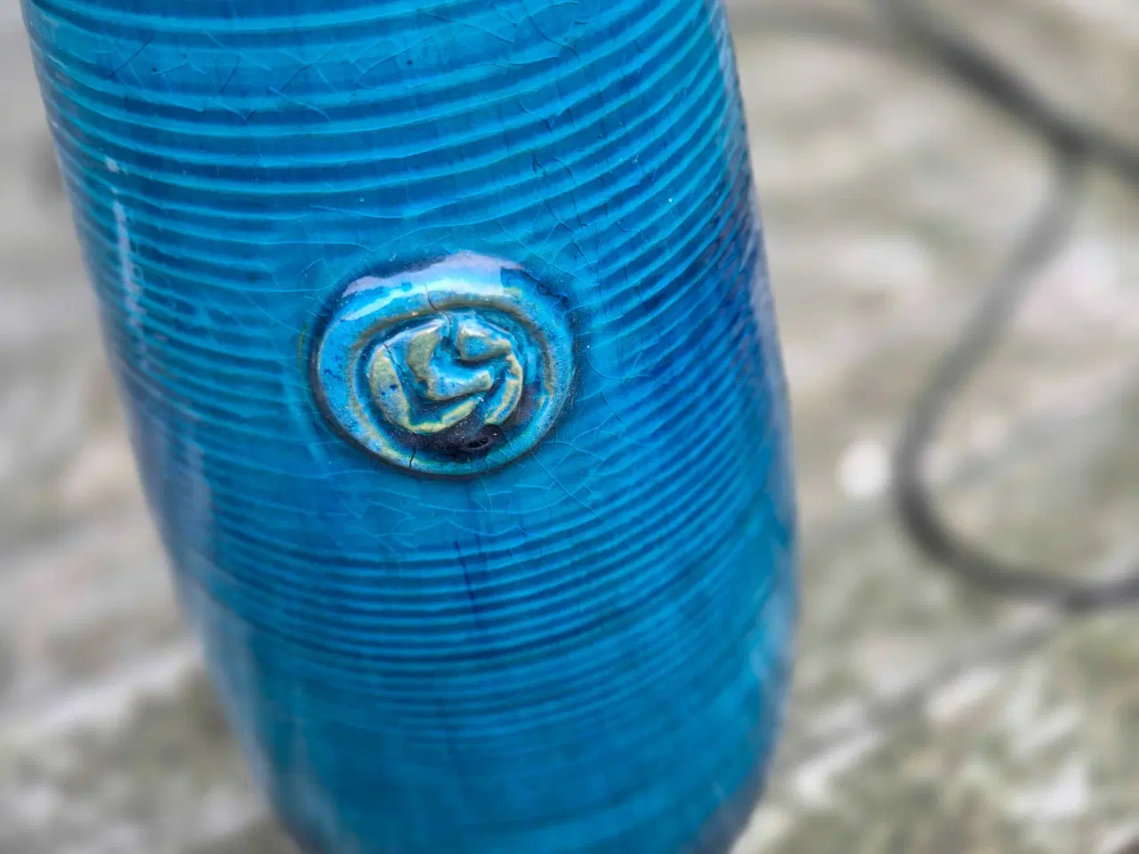 Billede 12 - Keramikbordlamper med smuk turkis glasur