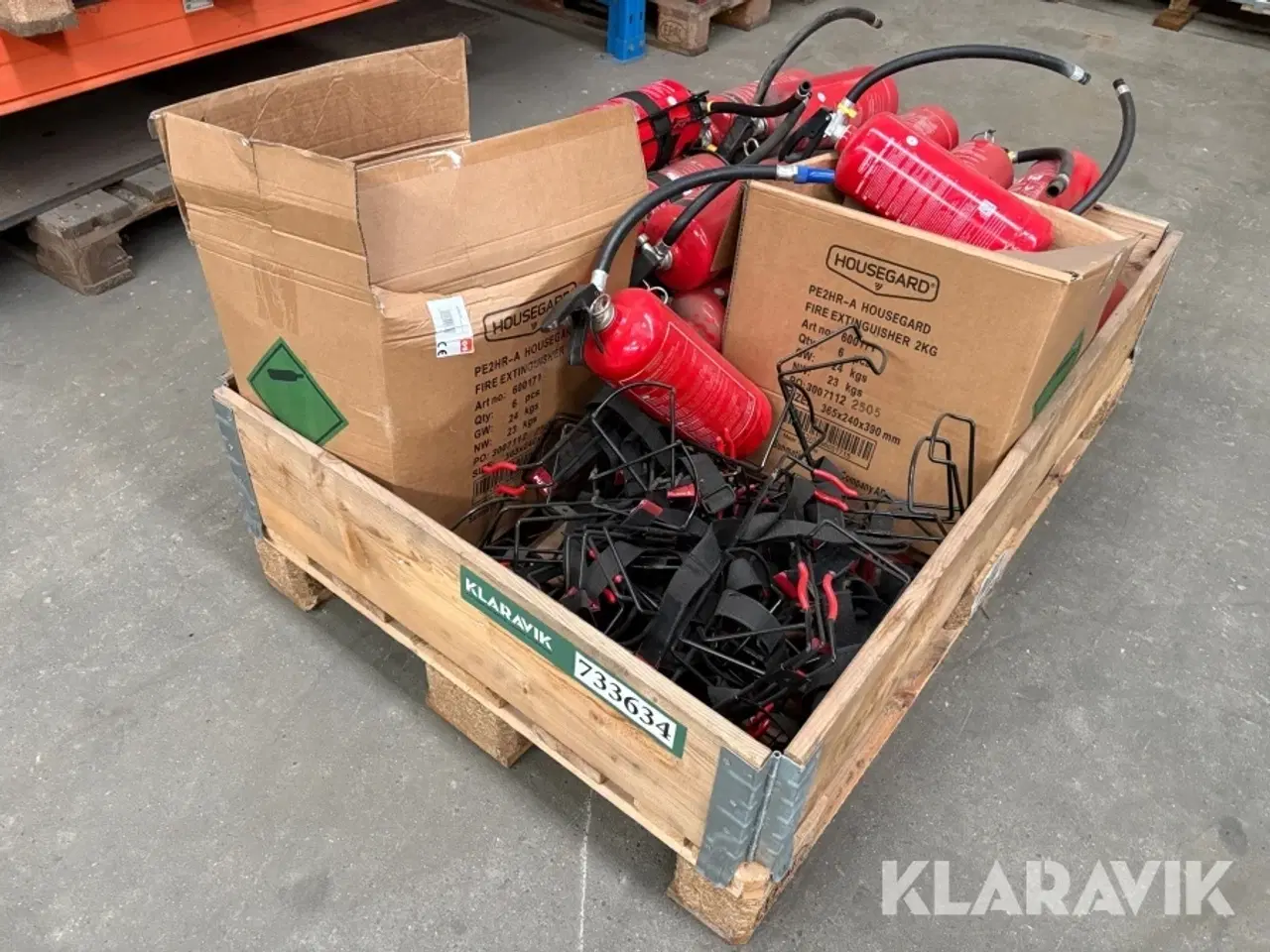 Billede 1 - Brandslukkere / Pulverslukkere Housegard 2 kg. - 13A 89B C, cirka 40 styks