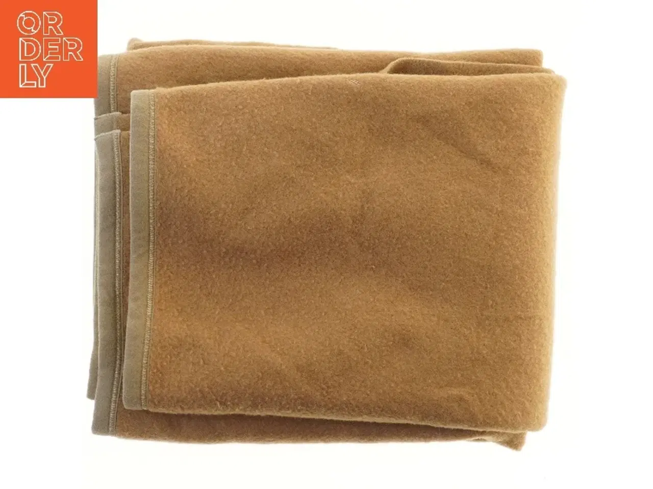 Billede 1 - Uldtæppe 180x140 cm i  Camel uld (str. 180x140 cm)