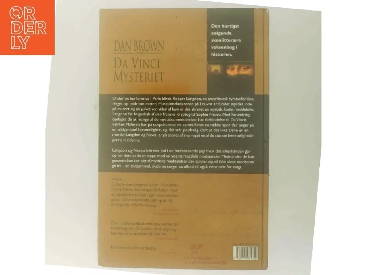 Billede 3 - Da Vinci Mysteriet af Dan Brown (Bog)