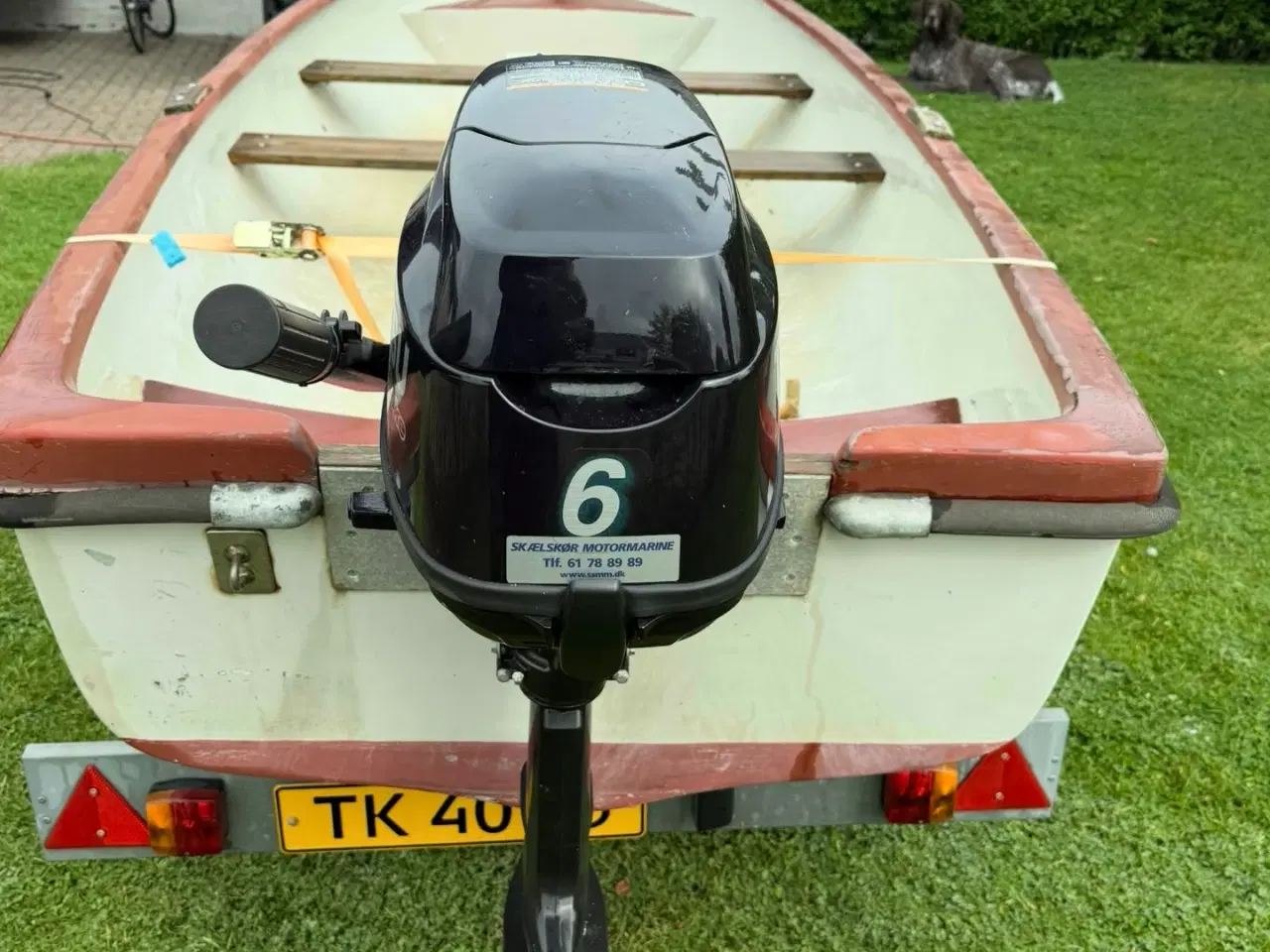 Billede 2 -  Jolle 16 fod m. Motor & trailer