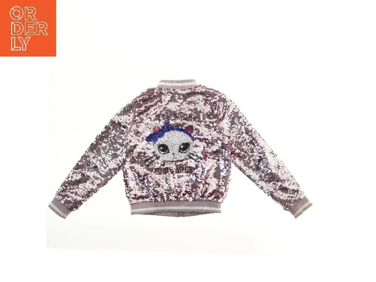 Billede 2 - Paillet jakke med kattemotiv fra H&M (str. 134)