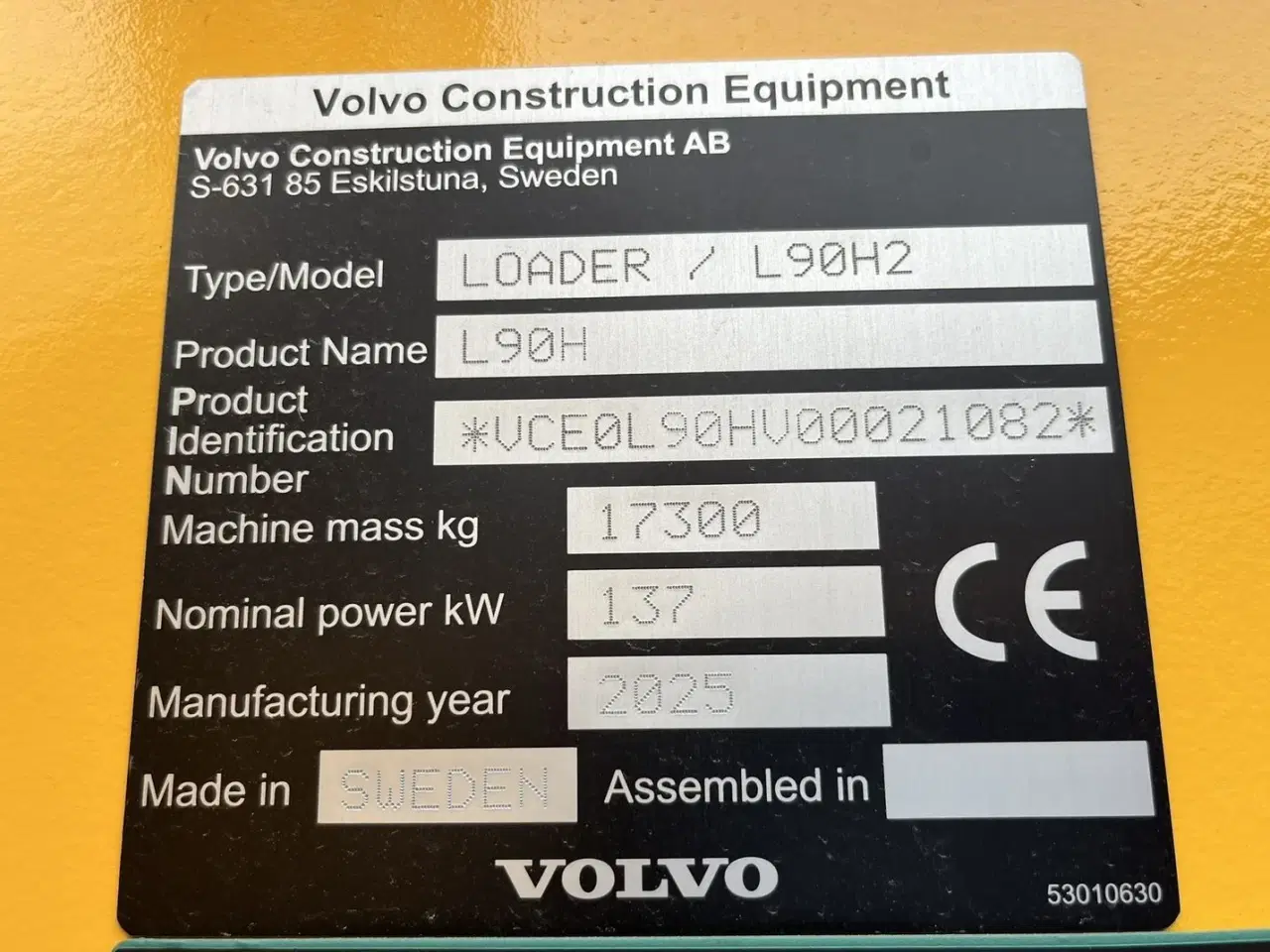Billede 11 - Volvo L90H H2 fabriksny Dansk maskine med masser af udstyr, blan.Co-Pilot & med brede 650/65R25 hjul