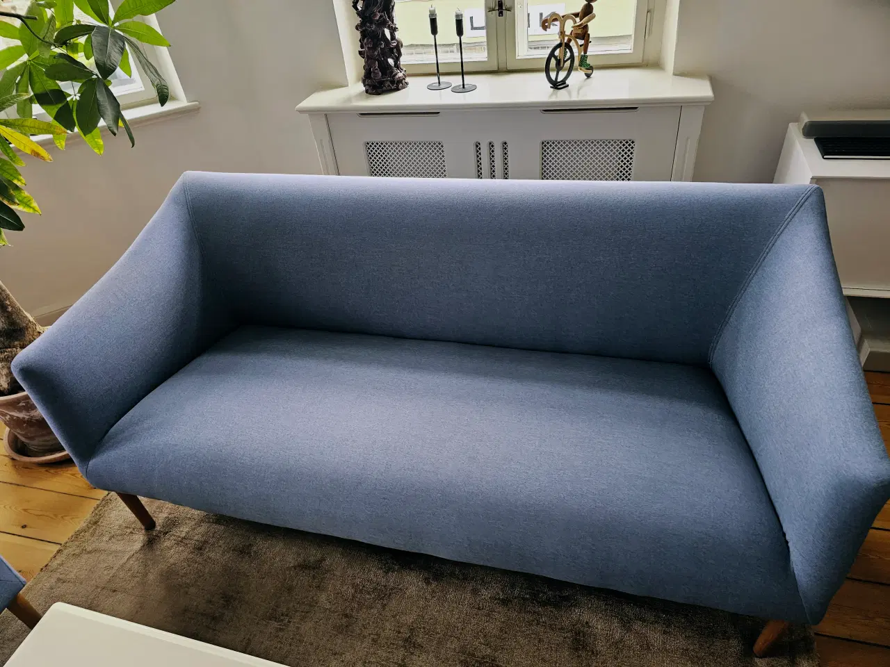 Billede 4 - Flot dueblå sofagruppe 3+2+1