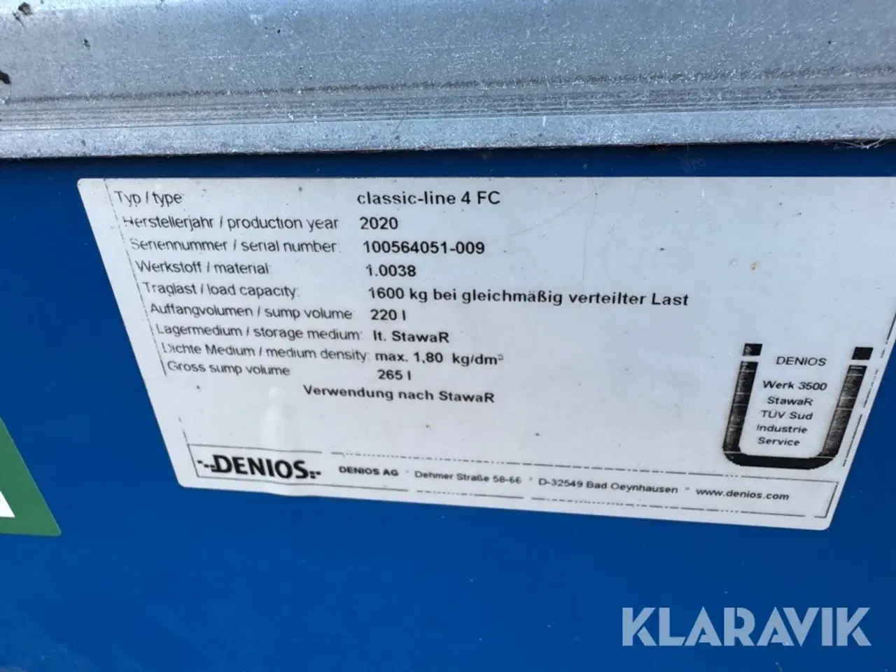 Billede 5 - Opsamlingskar Denios Classic-line 4fc