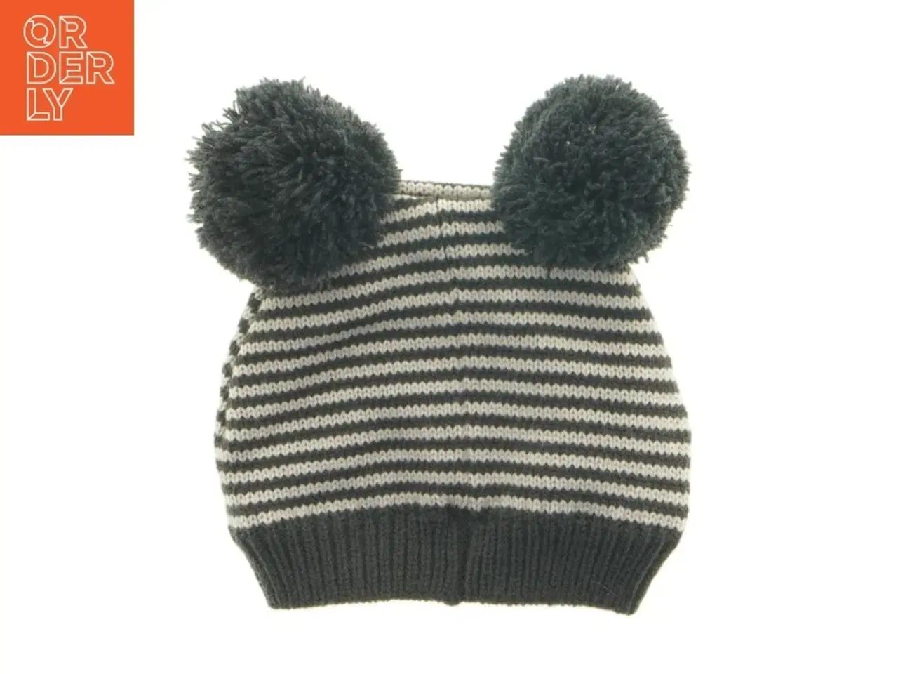 Billede 6 - Stribet hue med pomponer fra Next (str. 6 mdr)