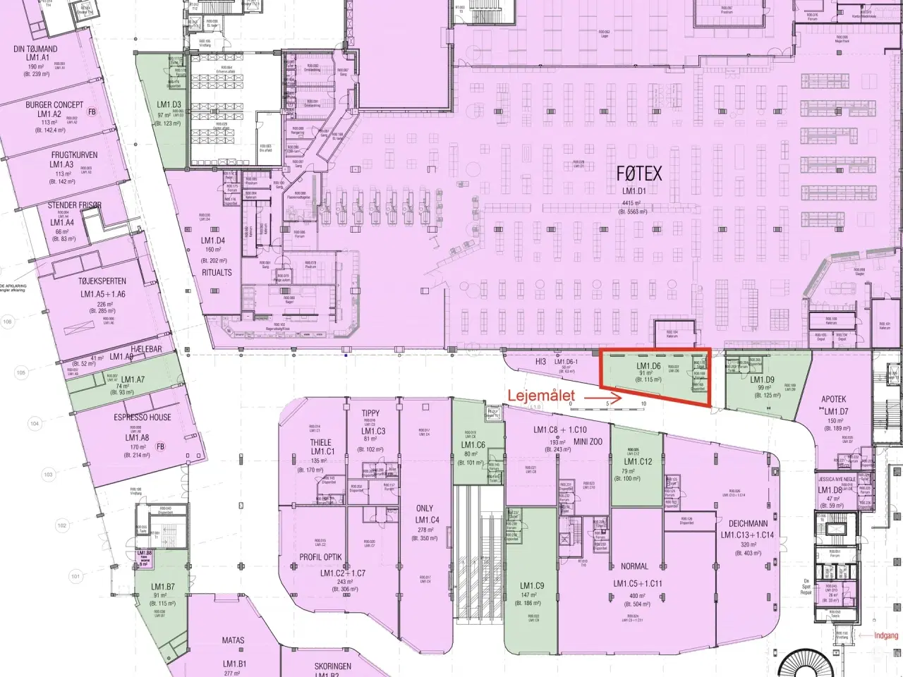 Billede 7 - 120 m² butik med bedste beliggenhed i det nye Herlev Bymidte