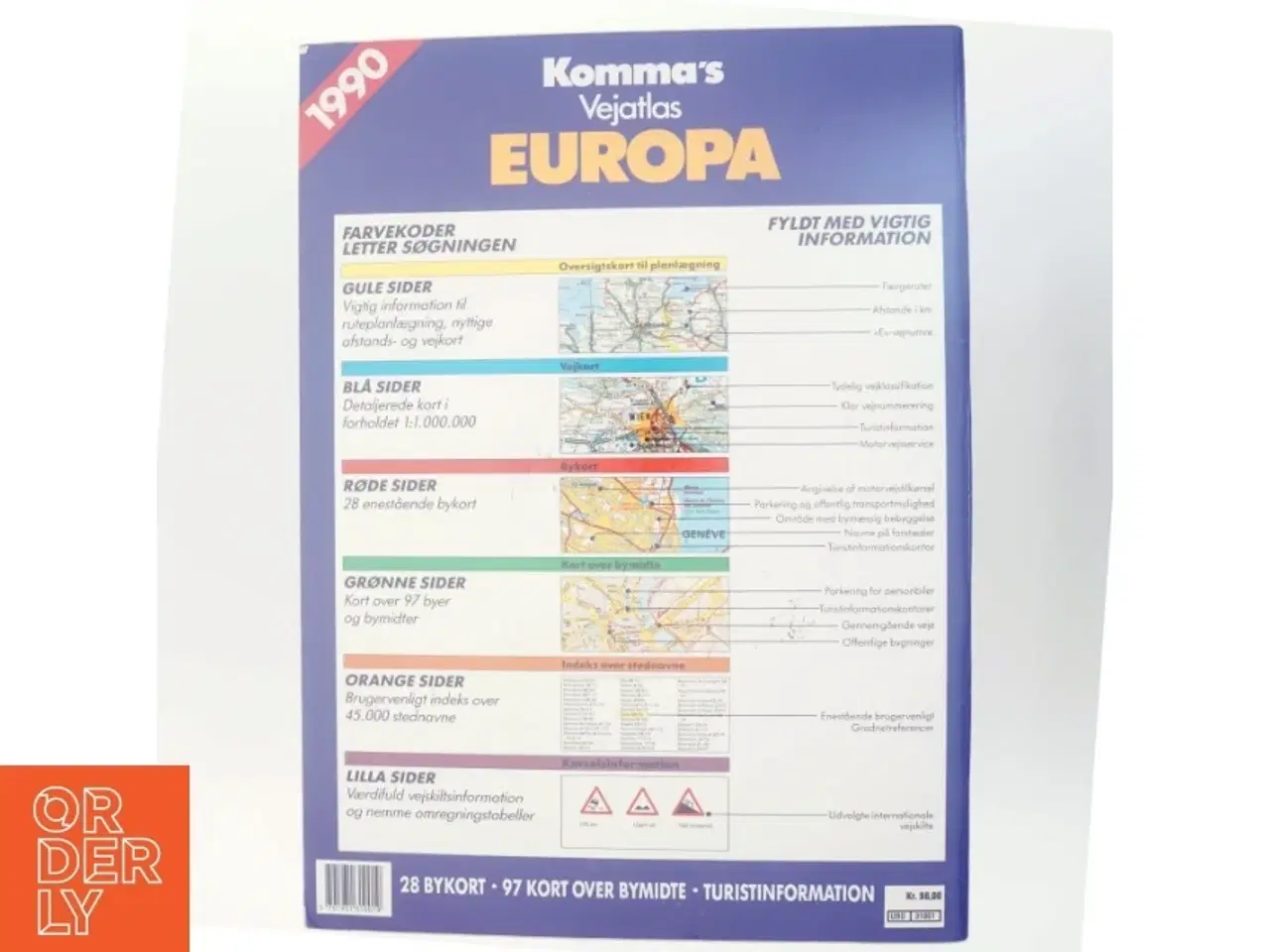 Billede 3 - Komma&#39;s Vejatlas Europa (Bog)