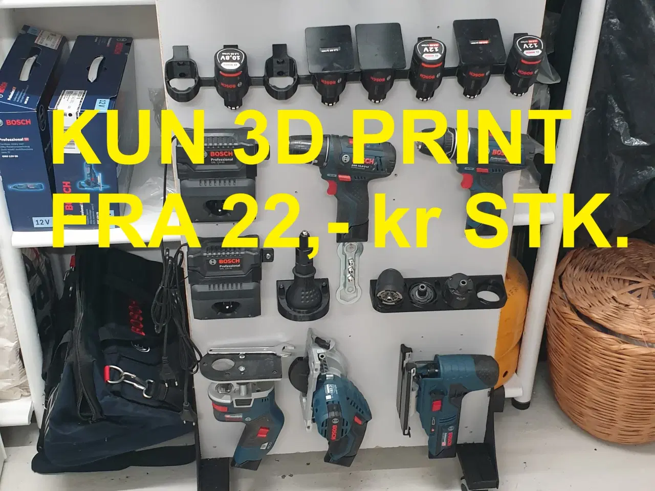 Billede 1 - Bosch 12v/10.8v holdere og beslag - 3dprint