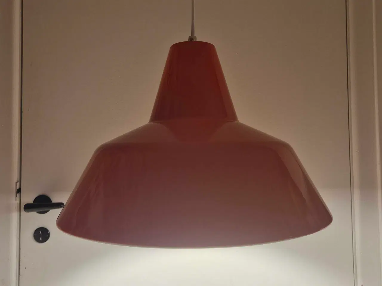 Billede 4 - Smukke værkstedspendler i rødorange emalje