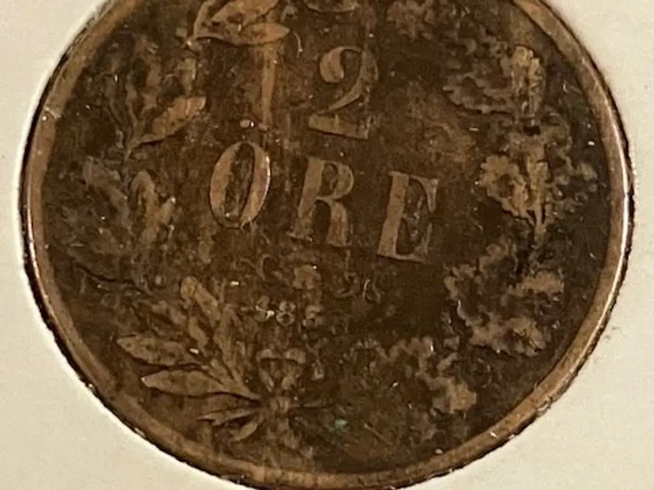 Billede 1 - 2 øre 1858 Sverige