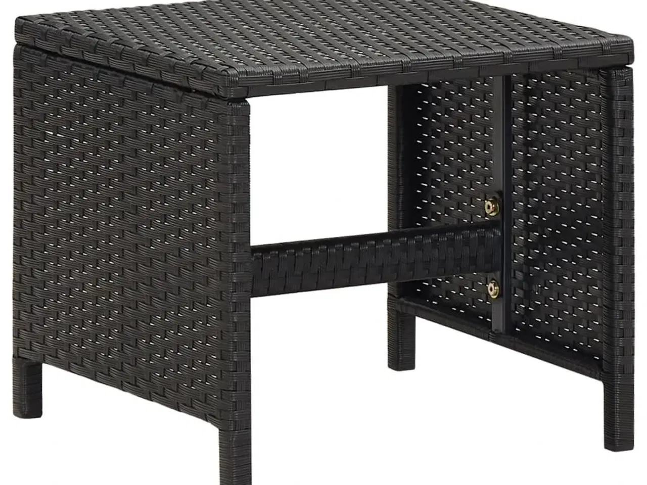 Billede 5 - Haveskamler 4 stk. med hynder polyrattan sort
