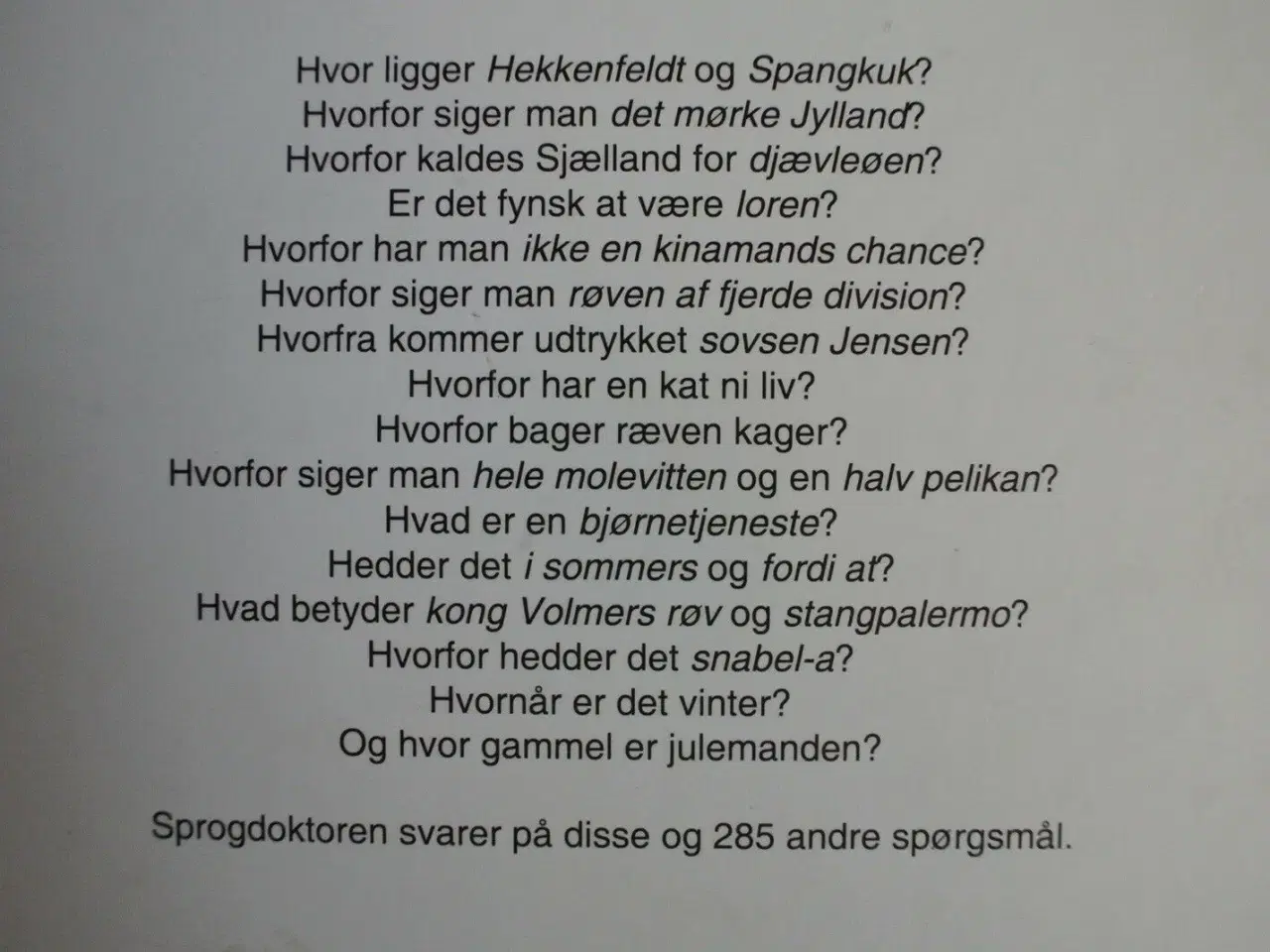 Billede 2 - sprogdoktoren - 301 spørgsmål og svar om det , af 