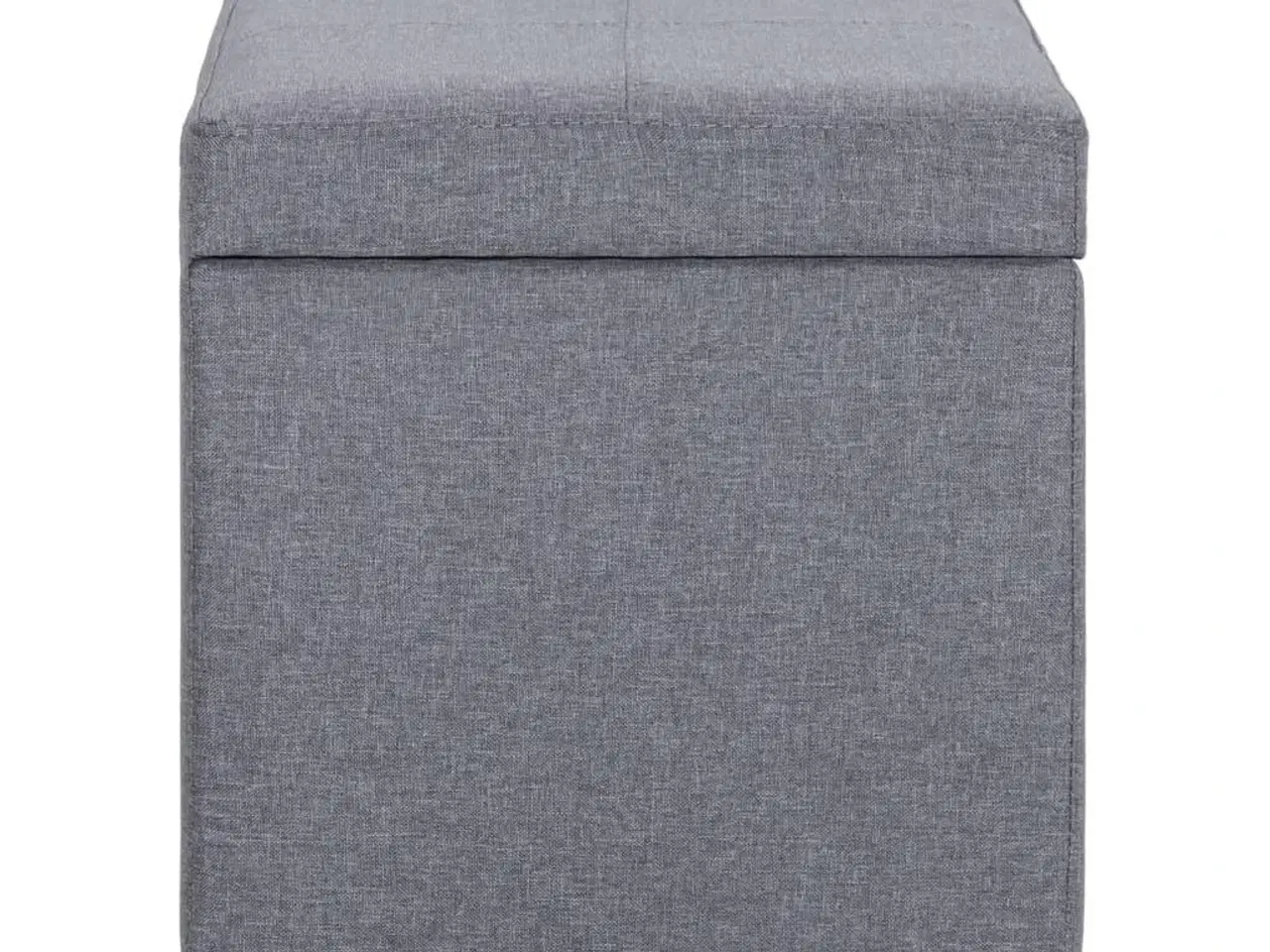 Billede 5 - Bænk med opbevaringsrum 116 cm polyester lysegrå