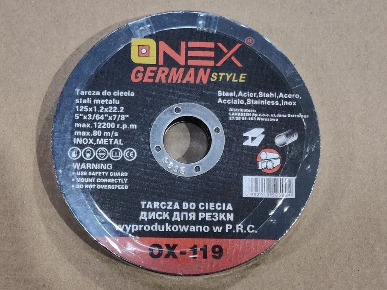 Billede 1 - 50 stk. 125 mm skæreskive til metal.