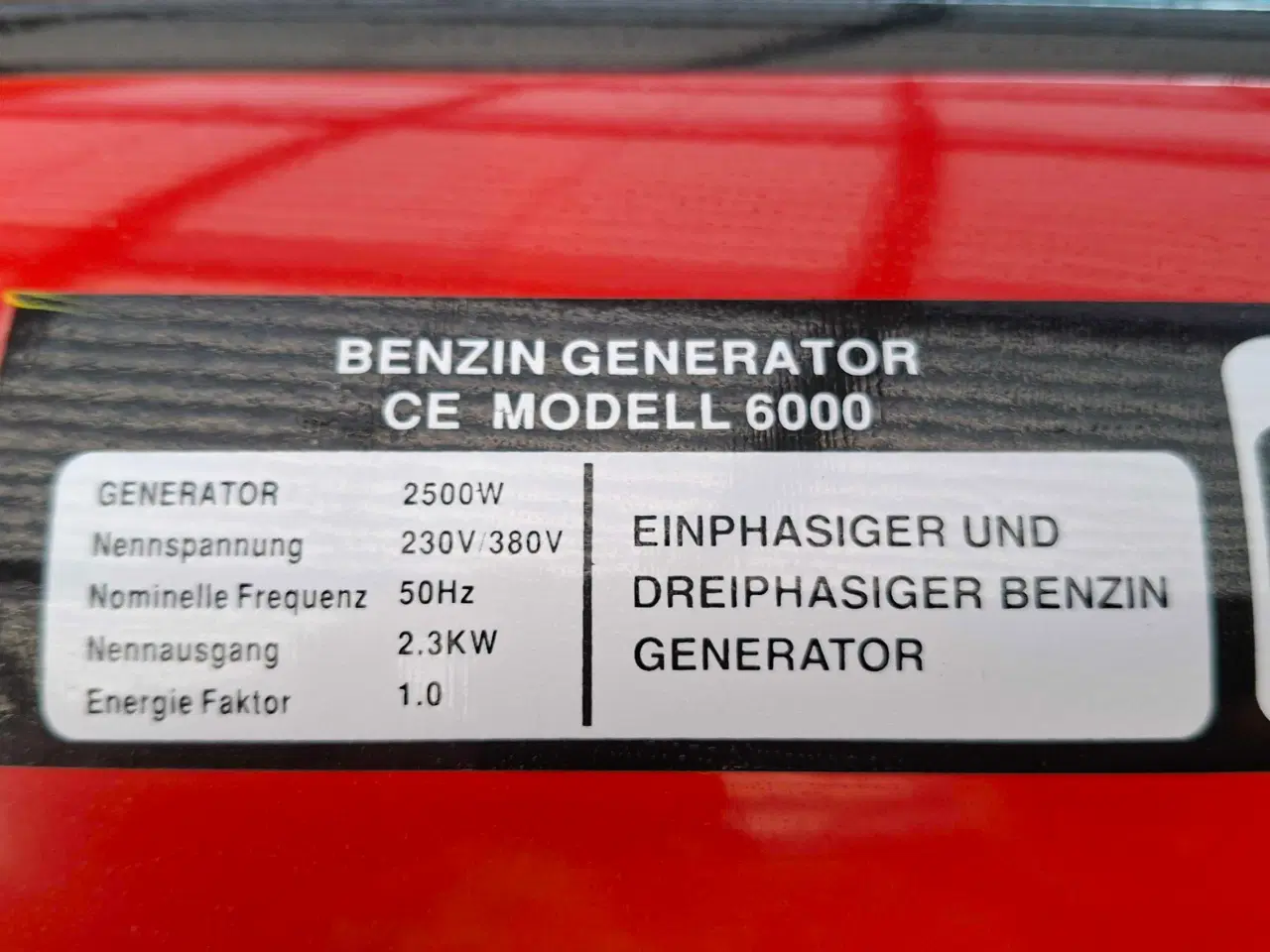 Billede 4 - Fabriksny Gigator 6000S generator (230V og 400V)