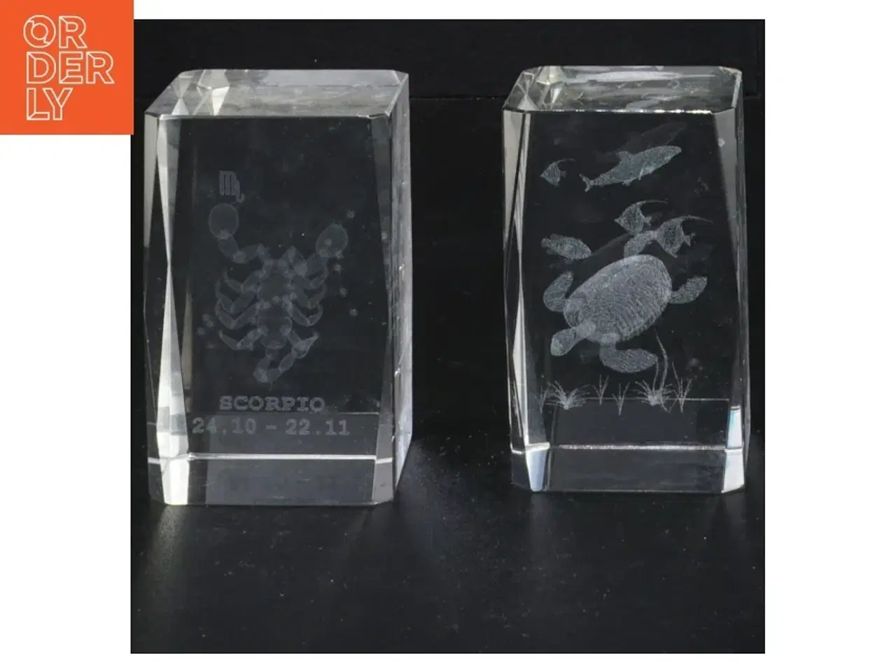 Billede 1 - 3D lasergraverede glasblokke (str. 8 x 5 cm)