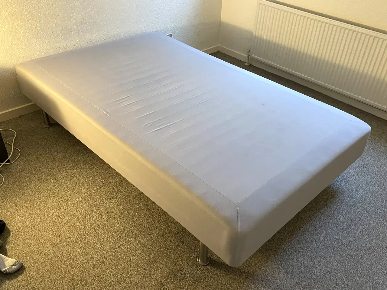 Billede 1 - Super boxmadras med stålben, 120 bred