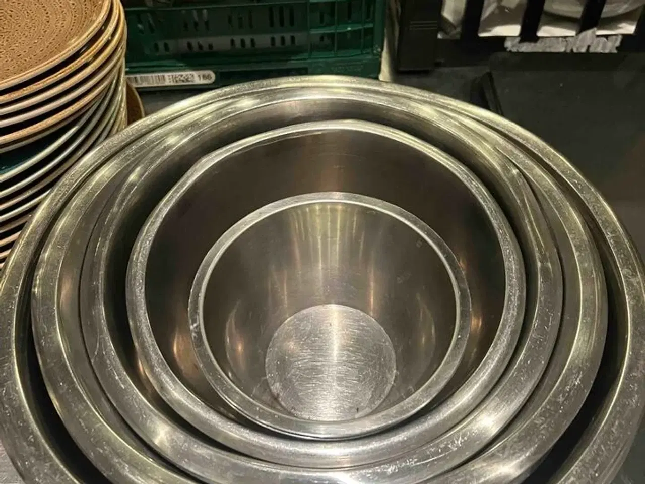 Billede 1 - 13 stk. Skåle i metal