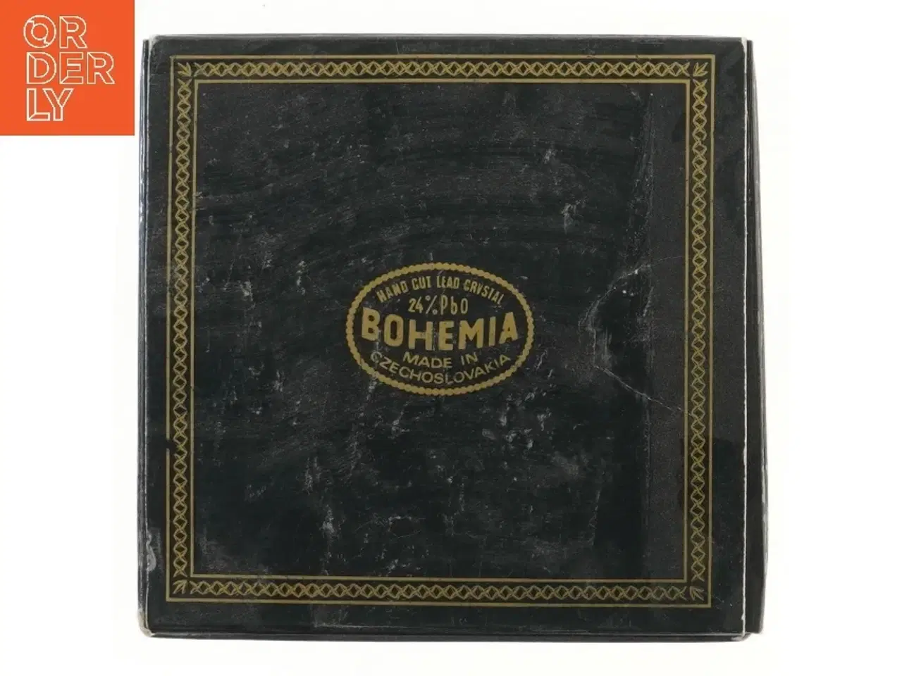 Billede 1 - Bohemia krystal kasse med bånd fra Bohemia (str. 22x22 cm)