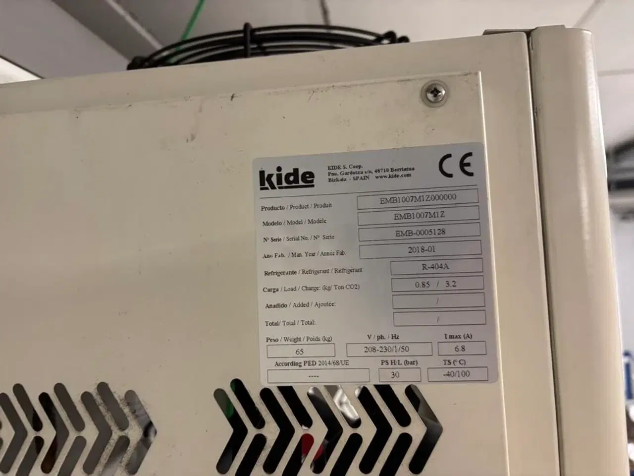Billede 5 - Kølerum KIDE EMB1007M1Z