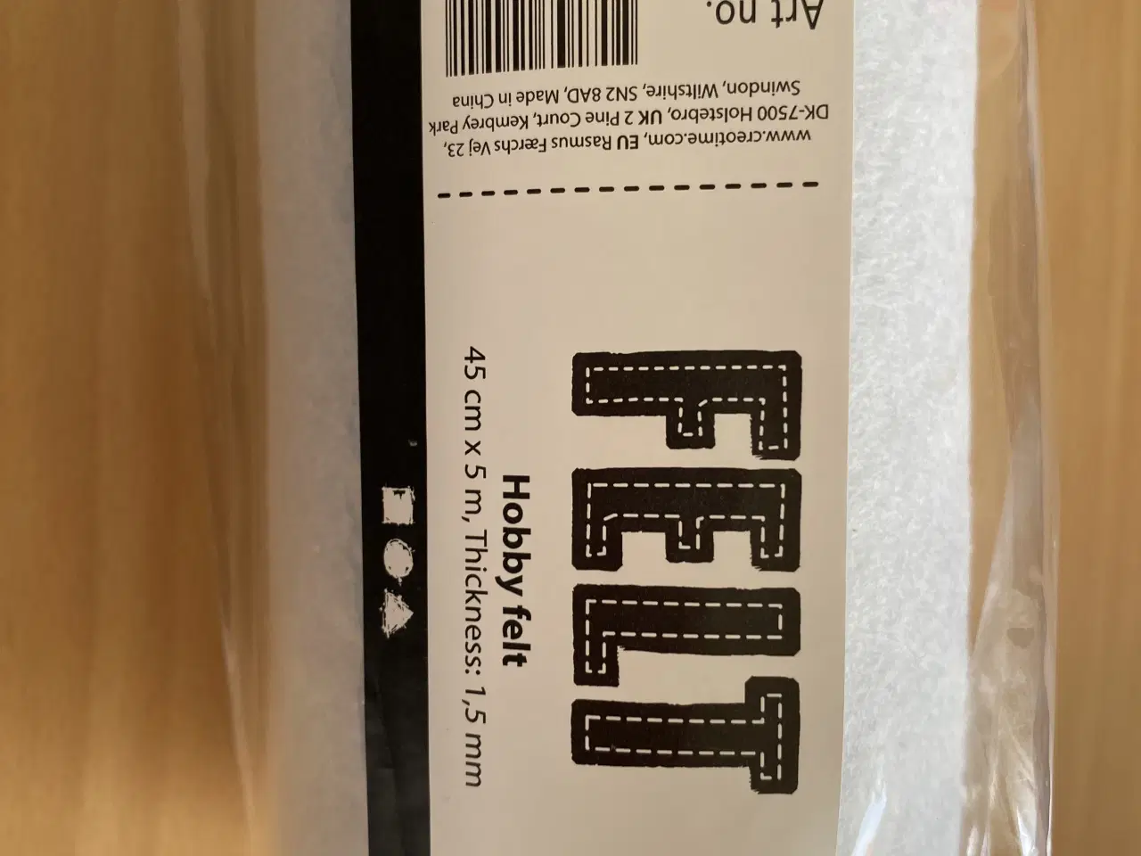 Billede 3 - Hobbyfilt lyseblå 