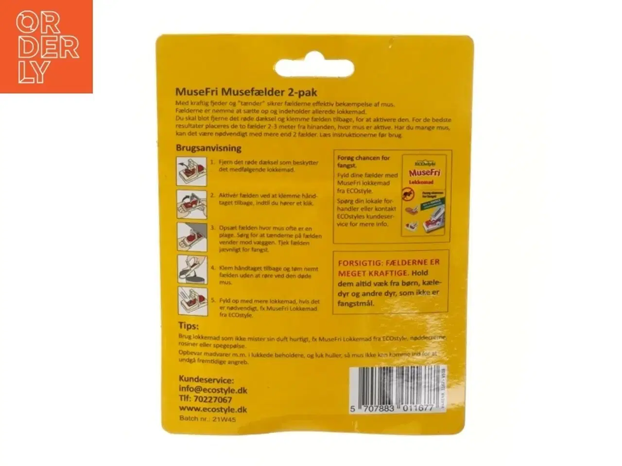 Billede 3 - Musefælde 2-pak fra ECOstyle (str. 10 cm)