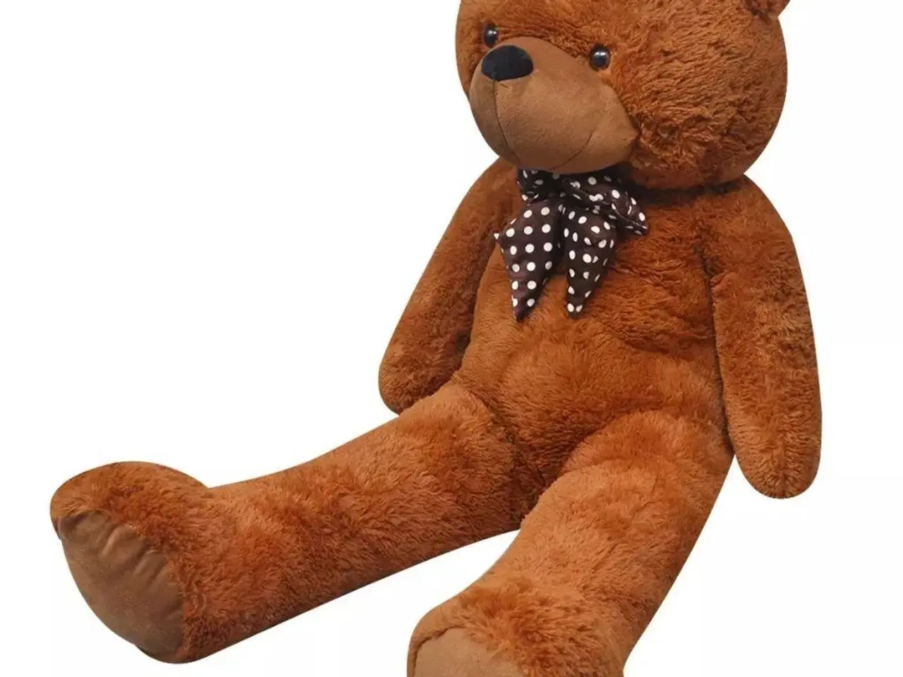 Billede 1 - Blød plysbamse XXL 160 cm brun