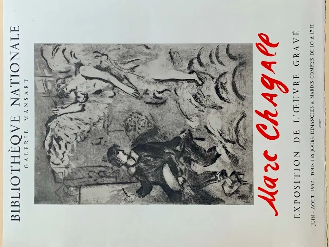 Billede 1 - Chagall, fin litografisk plakat