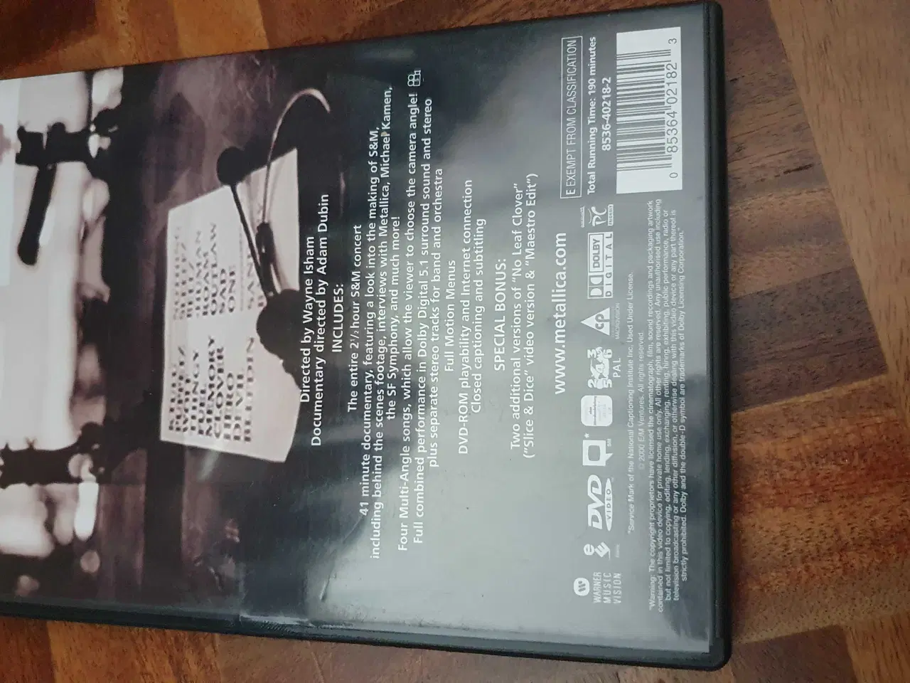 Billede 2 - Metallica musik dvd