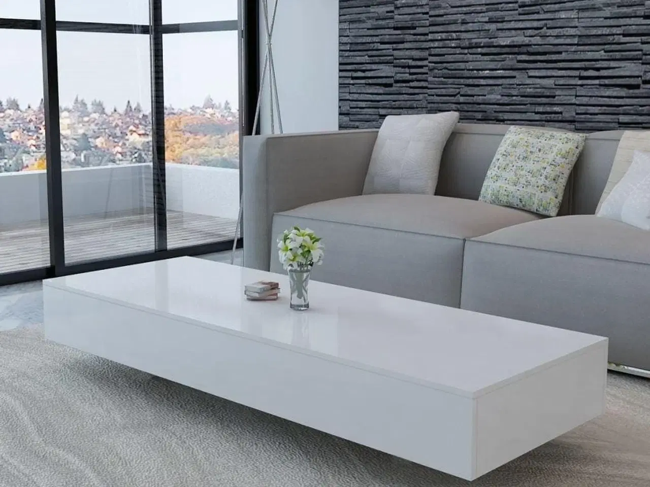 Billede 1 - Sofabord højglans hvid
