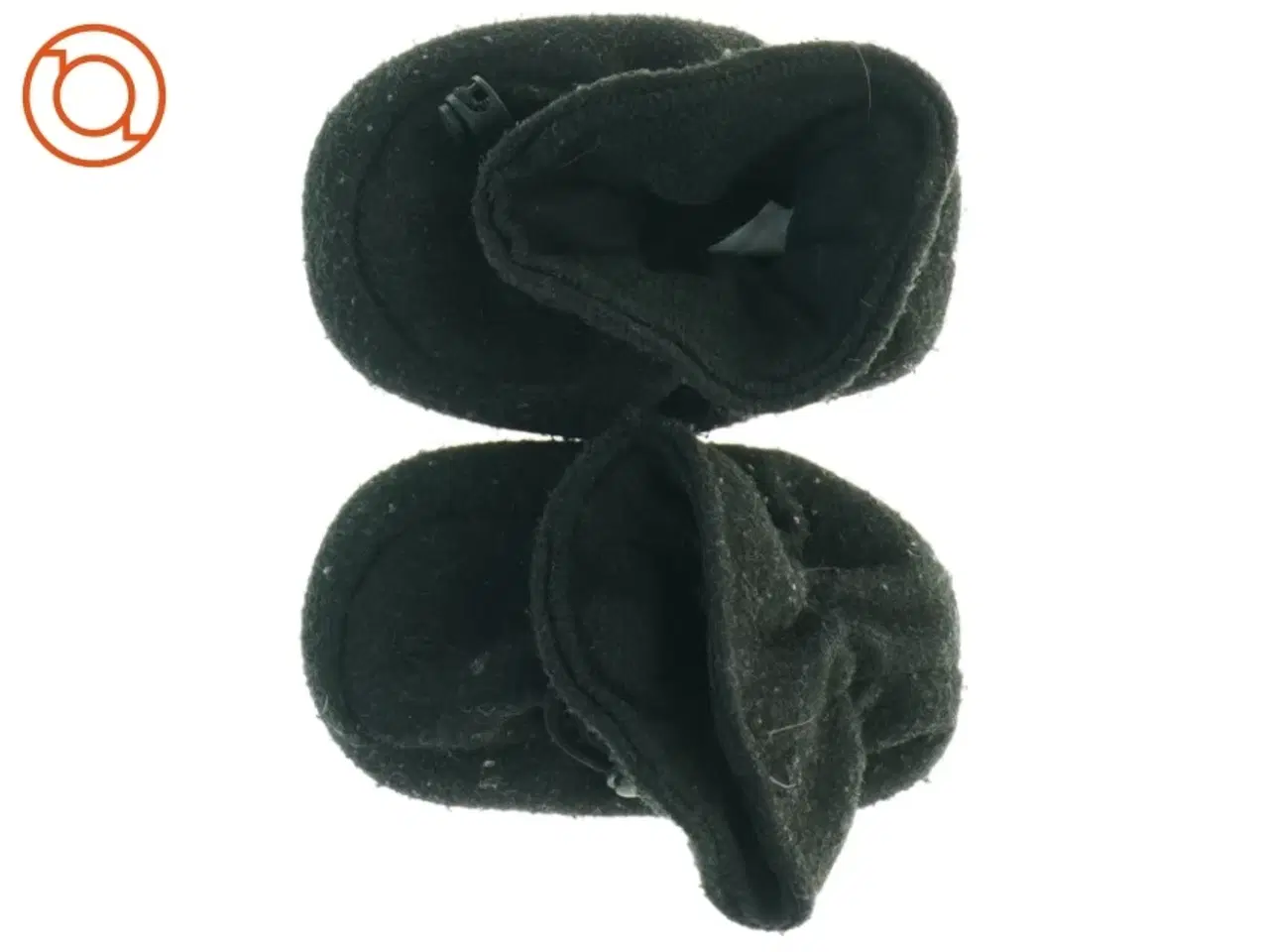 Billede 2 - Sorte filt tøfler (str. Udvendig sal 13 cm)