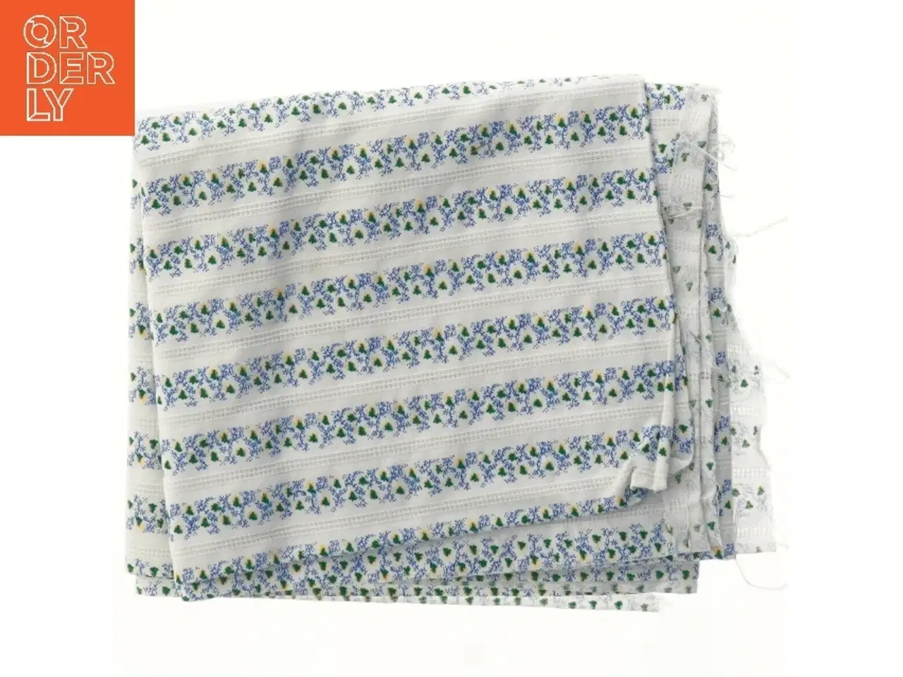 Billede 1 - Stof med blomsterprint (str. 85x200 cm)