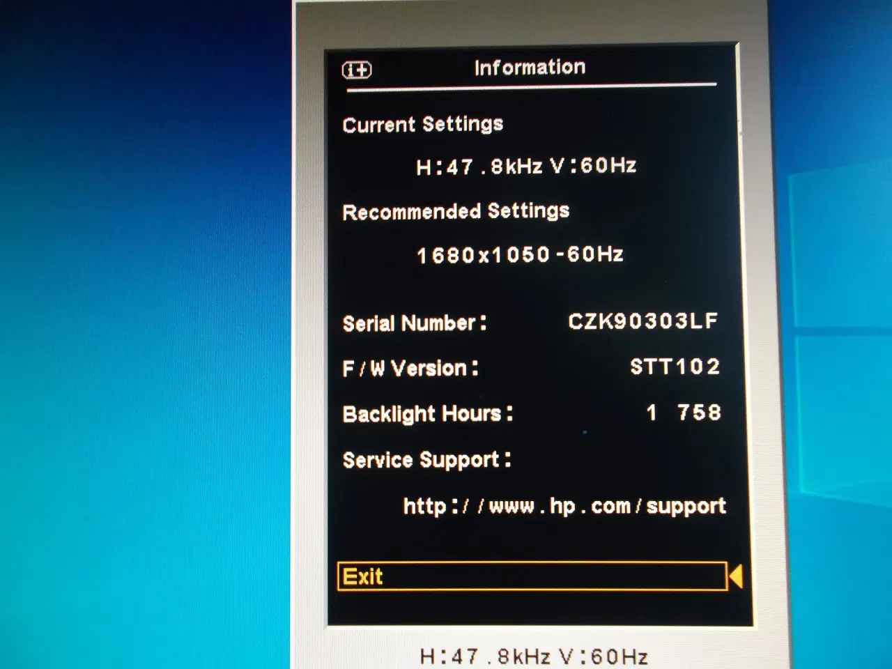 Billede 2 - HP LP2245wg 22" widescreen LCD skærm med USB 2.0