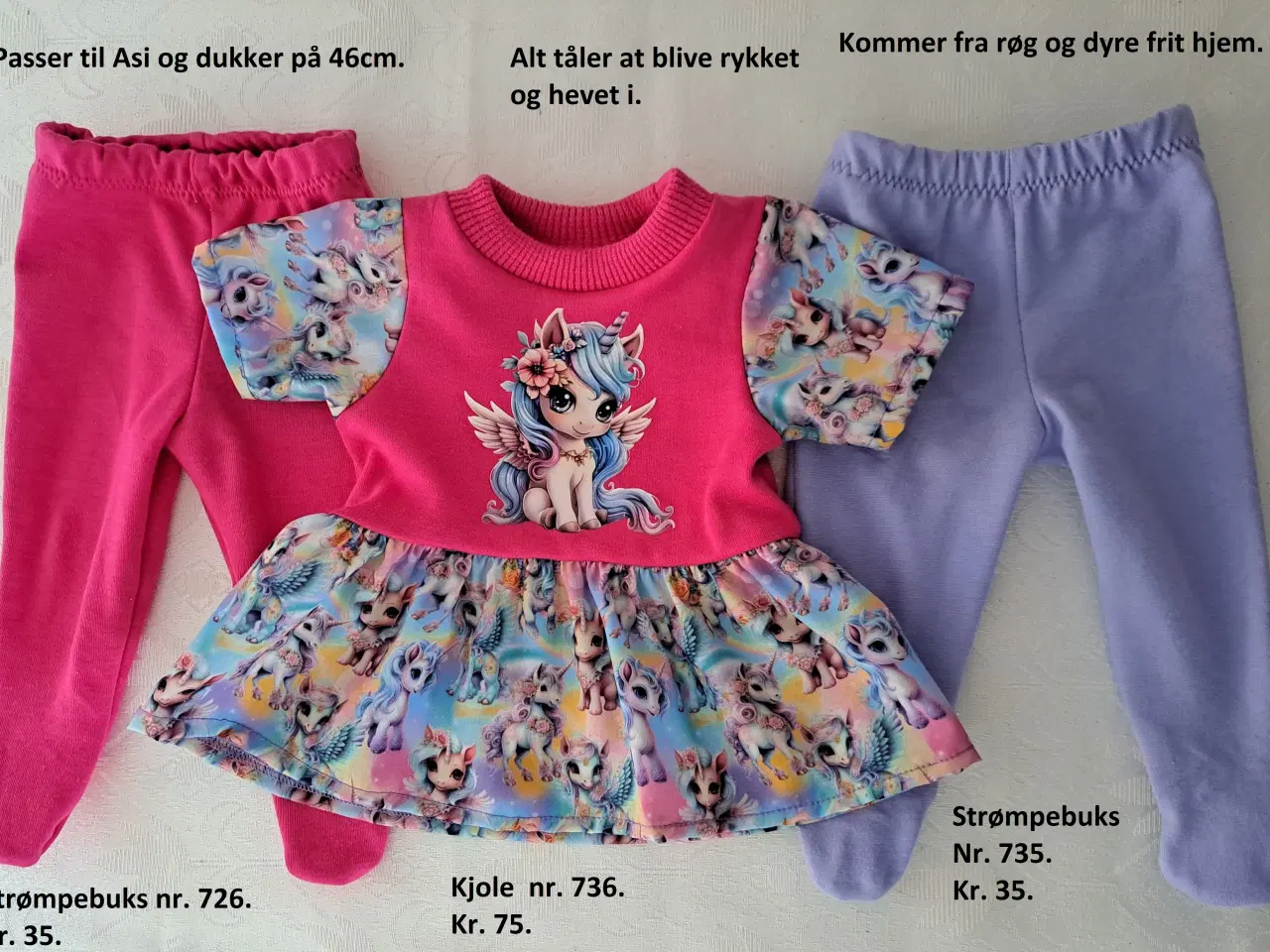 Billede 1 - Dukketøj til Asi eller til dukker på 46cm.