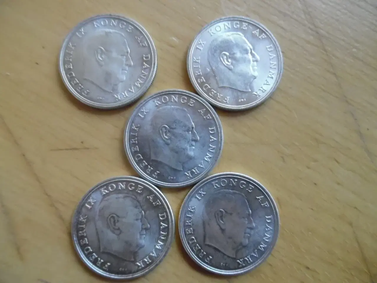 Billede 2 - Danmark 5 kr sølvmønt fra Anne Maries bryllup 1964