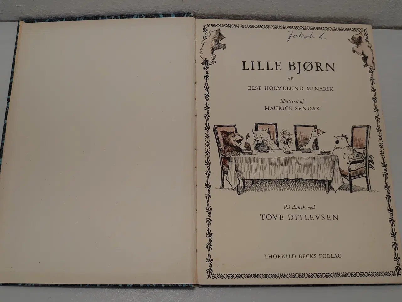 Billede 3 - Else Holmelund Minarik:Lille Bjørn.ill.Sendak.1958