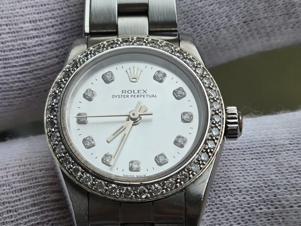 Billede 1 - Rolex Dameur med naturlige diamanter