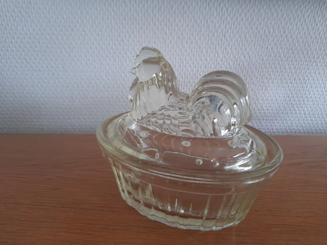 Billede 4 - Gylden/gul glas høne