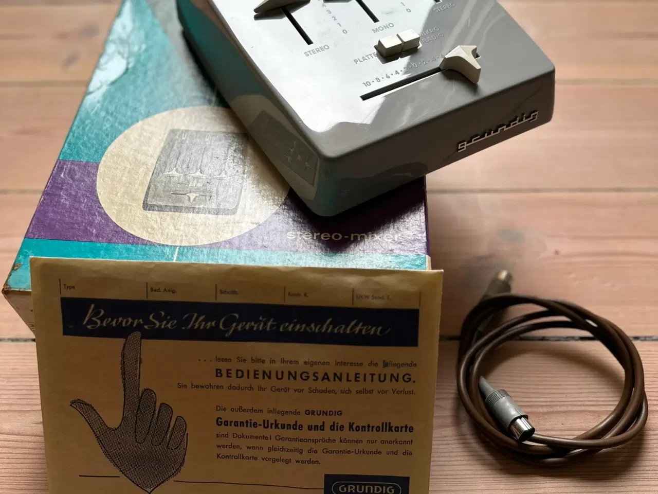 Billede 2 - Vintage Grundig Stereo Mixer 608 med original æske