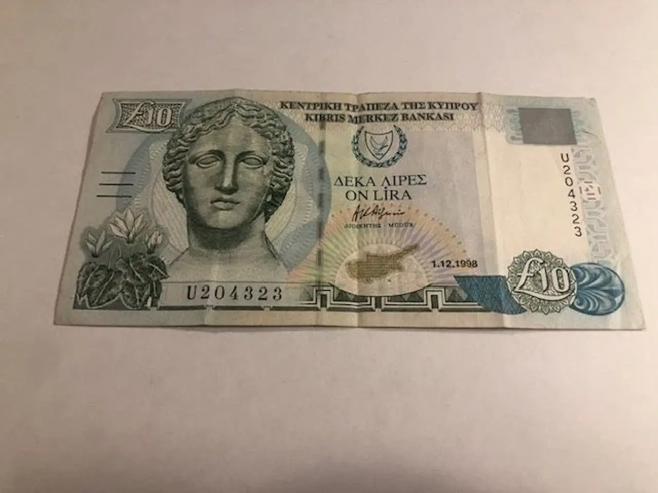 Billede 1 - 10 Pounds Cyprus 1998
