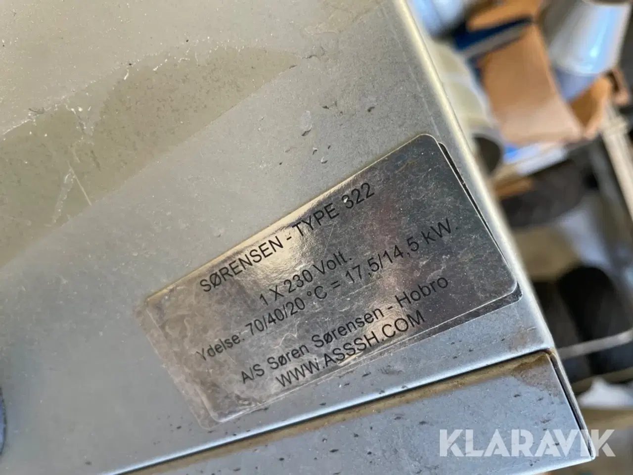 Billede 9 - Varmeventilator Sørensen 322 + tilbehør