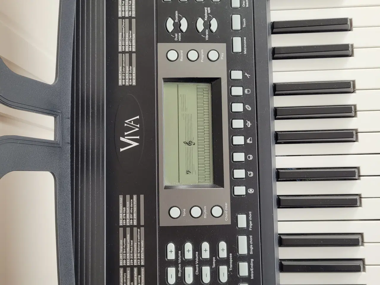 Billede 3 - Viva Chord Keyboard inkl. stativ og bænk