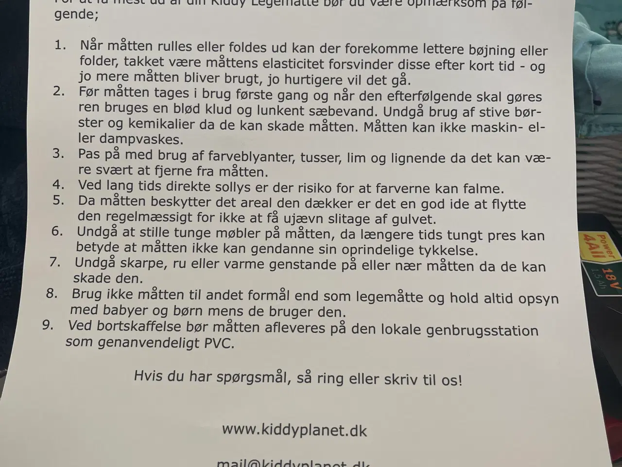 Billede 4 - Legetæppe 