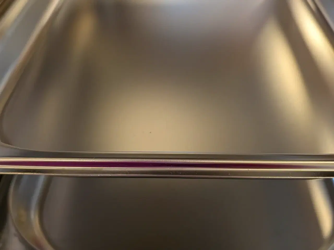 Billede 1 - 1stk Vogn Rustfri stål OG 3stk Gastrobakke