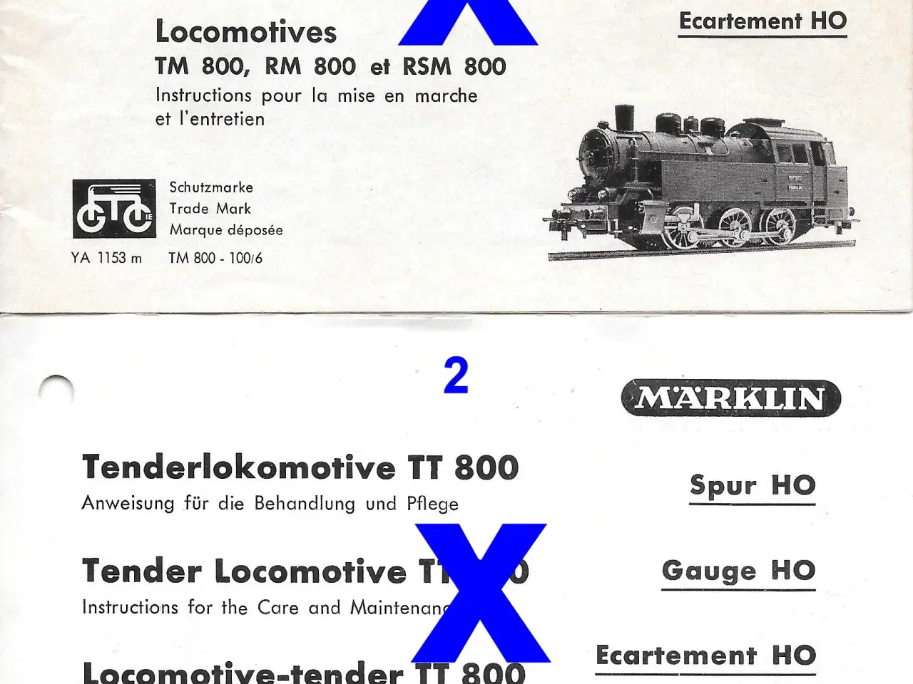 Billede 1 - Marklin: Vejledninger. til ældre lokomotiver 