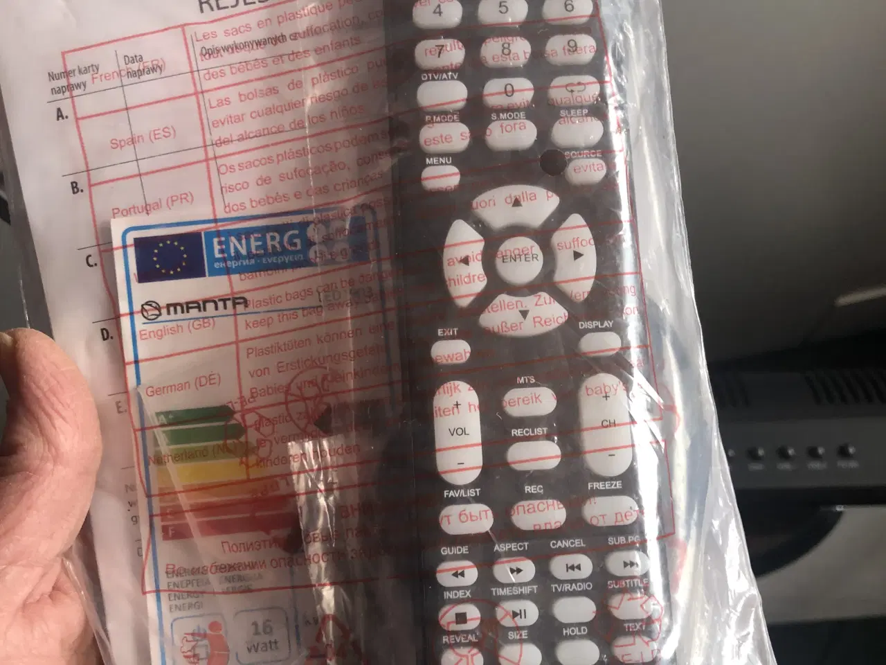 Billede 1 - Tv med fjernbetjening