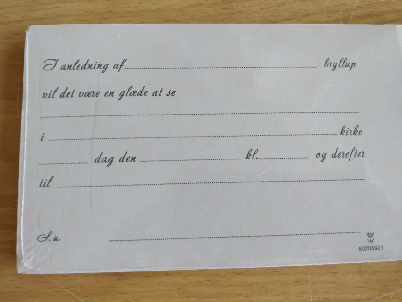 Billede 4 - Indbydelseskort og sange