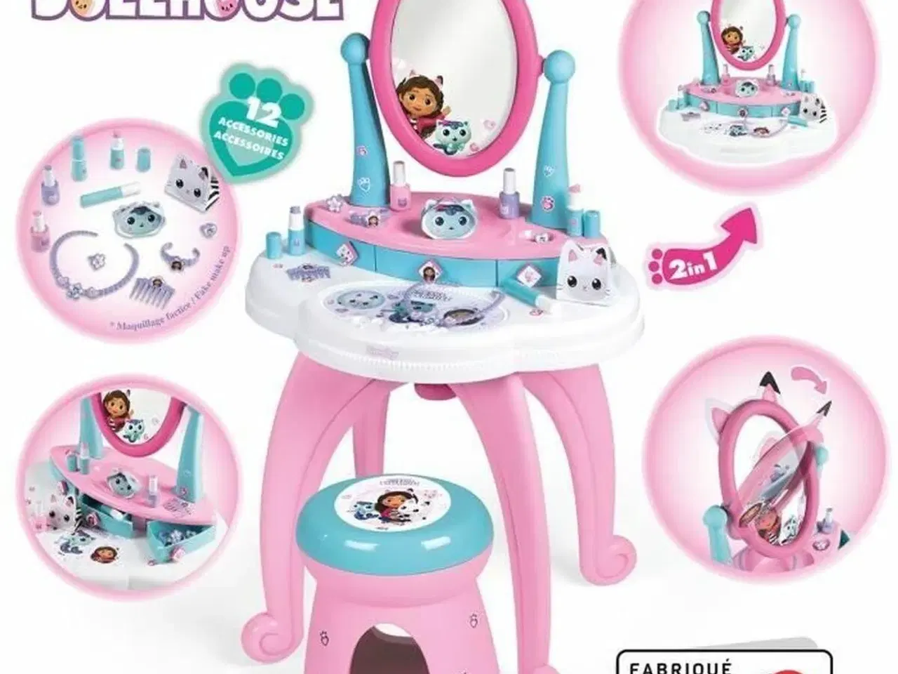 Billede 1 - Makeup sæt til børn - Smoby Gabby’s Dollhouse, Pink/Rose